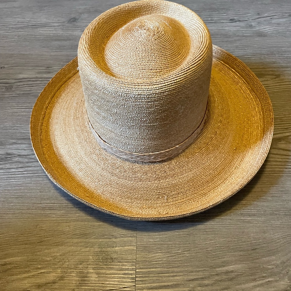 PETER BEATON NANTUCKET NATURAL STRAW HAT SIZE MEDIUM